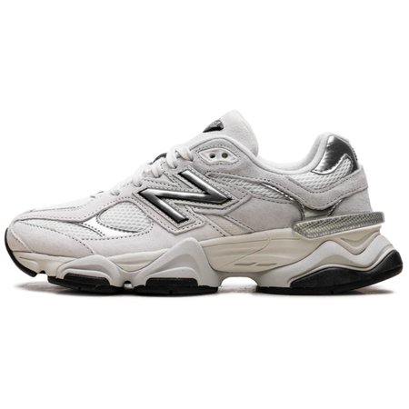 Tênis New Balance 9060 "White Black Metallic Silver" Branco/Cinza