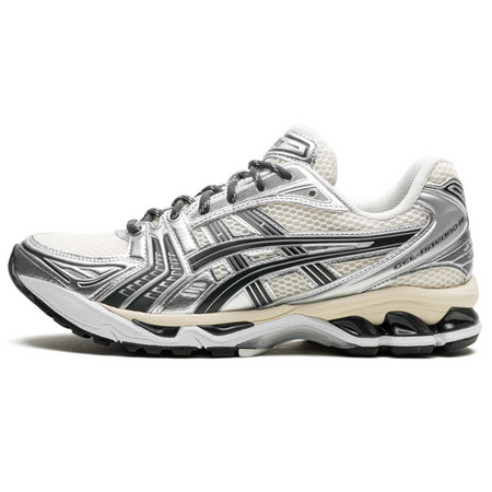 Tênis Asics Gel-Kayano 14 x Kith "Cream Scarab (2024)" Prata/Bege