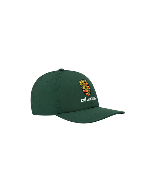 Boné Aimé Leon Dore x Porsche Nylon Logo "Pine Grove" Verde