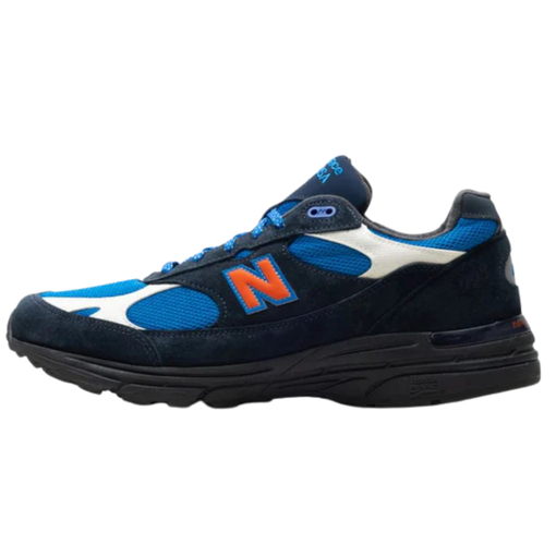 Tênis New Balance 993 MiUSA x Kith "Madison Square Garden Navy" Azul Marinho