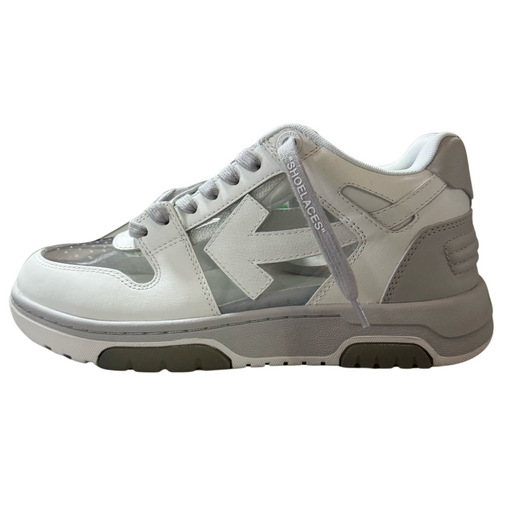 Tênis OFF-WHITE Out Of Office OOO Low Tops "See Through" Cinza/Branco