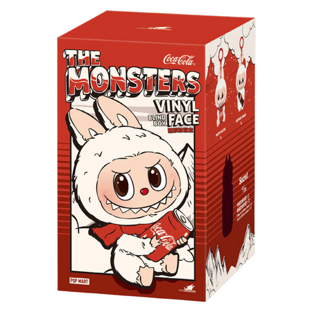 Boneco Pop Mart Labubu The Monsters x Coca-Cola Series "Vinyl Face Plush" Blind Box