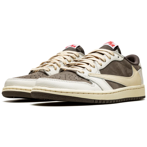 Tênis Nike Air Jordan 1 Retro Low OG SP x Travis Scott "Reverse Mocha" Branco/Marrom