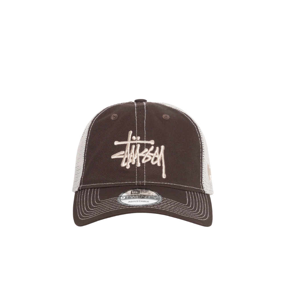 Boné Stussy "Basic Trucker 9Twenty Cap Brown" Marrom