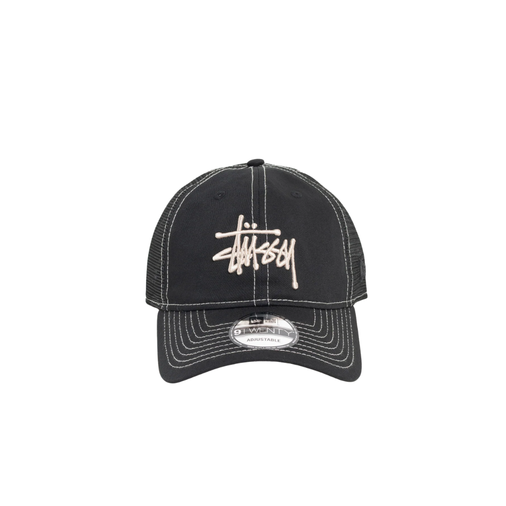 Boné Stussy "Basic Trucker 9Twenty Cap Black" Preto