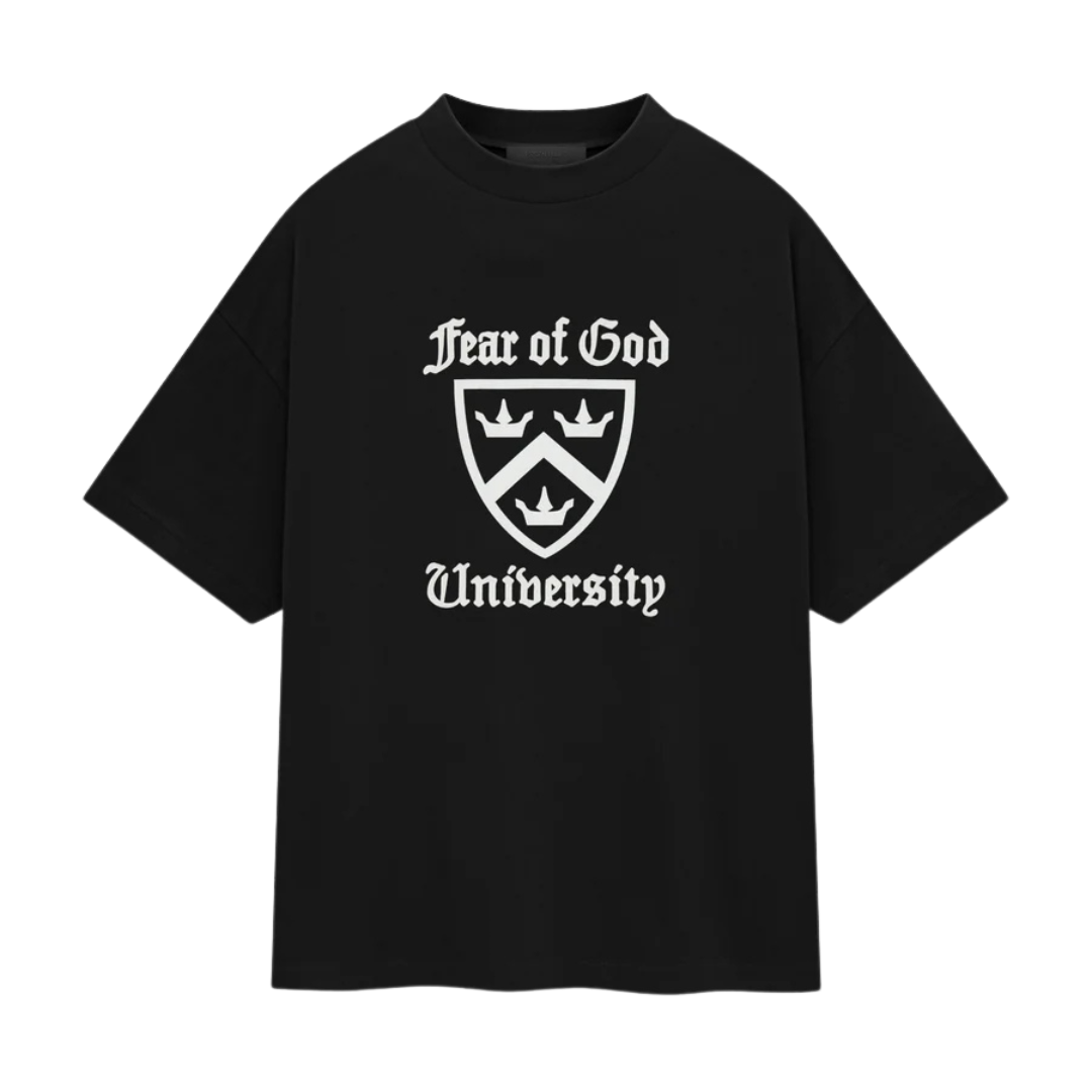 Camiseta Essentials Fear of God Heavy Crewneck Tee FW24 "Black" Preto