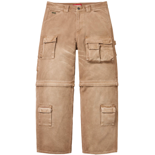 Calça Supreme SS26 "Zip-Off Utility" Bege