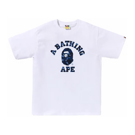 Camiseta Bape "Color Camo College Tee SS24" Branco/Azul
