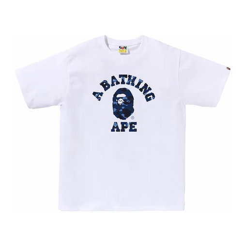 Camiseta Bape "Color Camo College Tee SS24" Branco/Azul