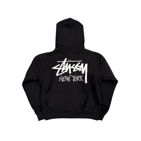 Moletom Stussy Zip Up "New York" Preto