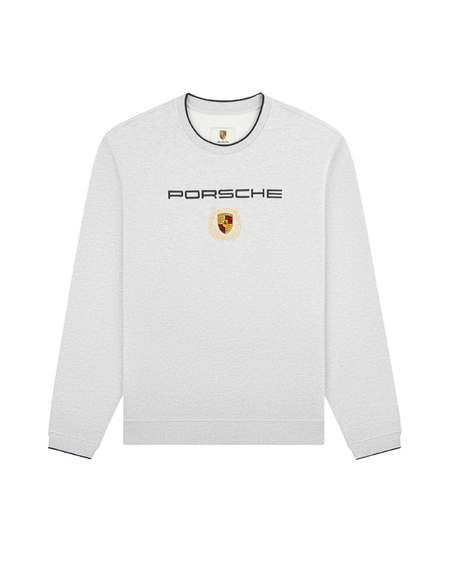 Moletom Aimé Leon Dore x Porsche Embroidered Crewneck Sweatshirt "Silver Mix" Cinza