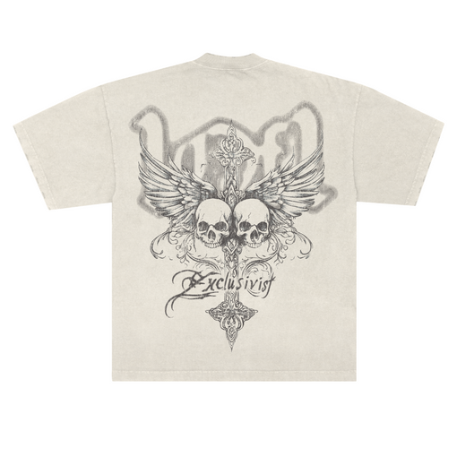 Camiseta Exclusiviist 1of1 H1dden Angels "Off-White" Bege