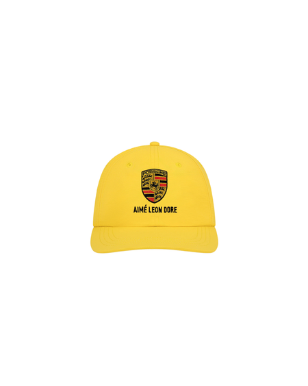 Boné Aimé Leon Dore x Porsche Nylon Logo "Aspen Gold" Amarelo