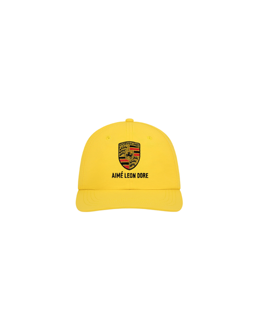 Boné Aimé Leon Dore x Porsche Nylon Logo "Aspen Gold" Amarelo
