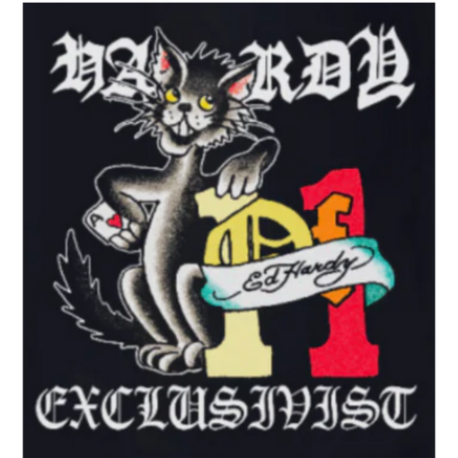 Camiseta Exclusiviist 1of1 x Ed Hardy "Ace of Spades" Preto