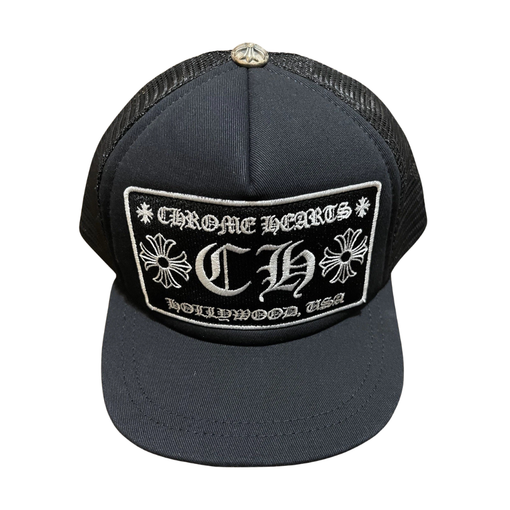 Boné Chrome Hearts "CH Hollywood Trucker Hat" Preto