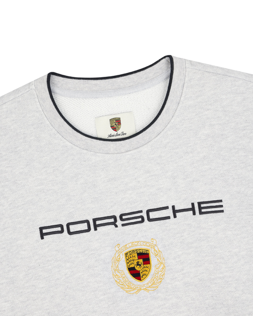 Moletom Aimé Leon Dore x Porsche Embroidered Crewneck Sweatshirt "Silver Mix" Cinza