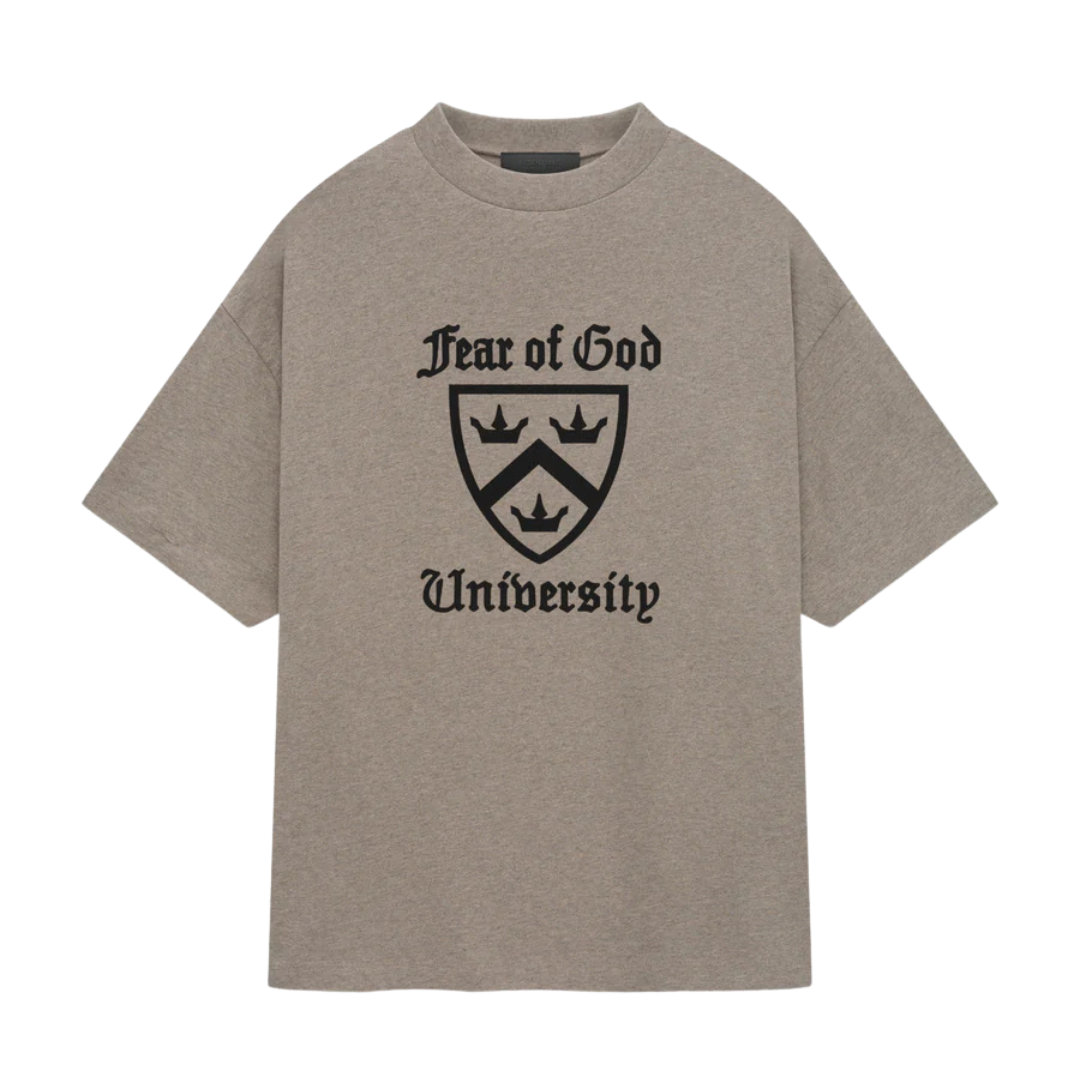 Camiseta Essentials Fear of God Heavy Crewneck Tee "Heather Gray" Cinza