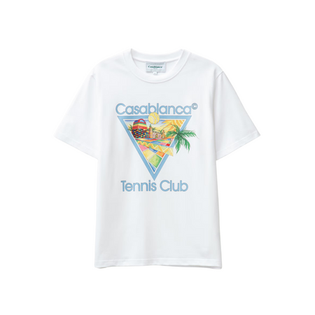 Camiseta Casablanca "Afro Cubism Tennis Club" Branco