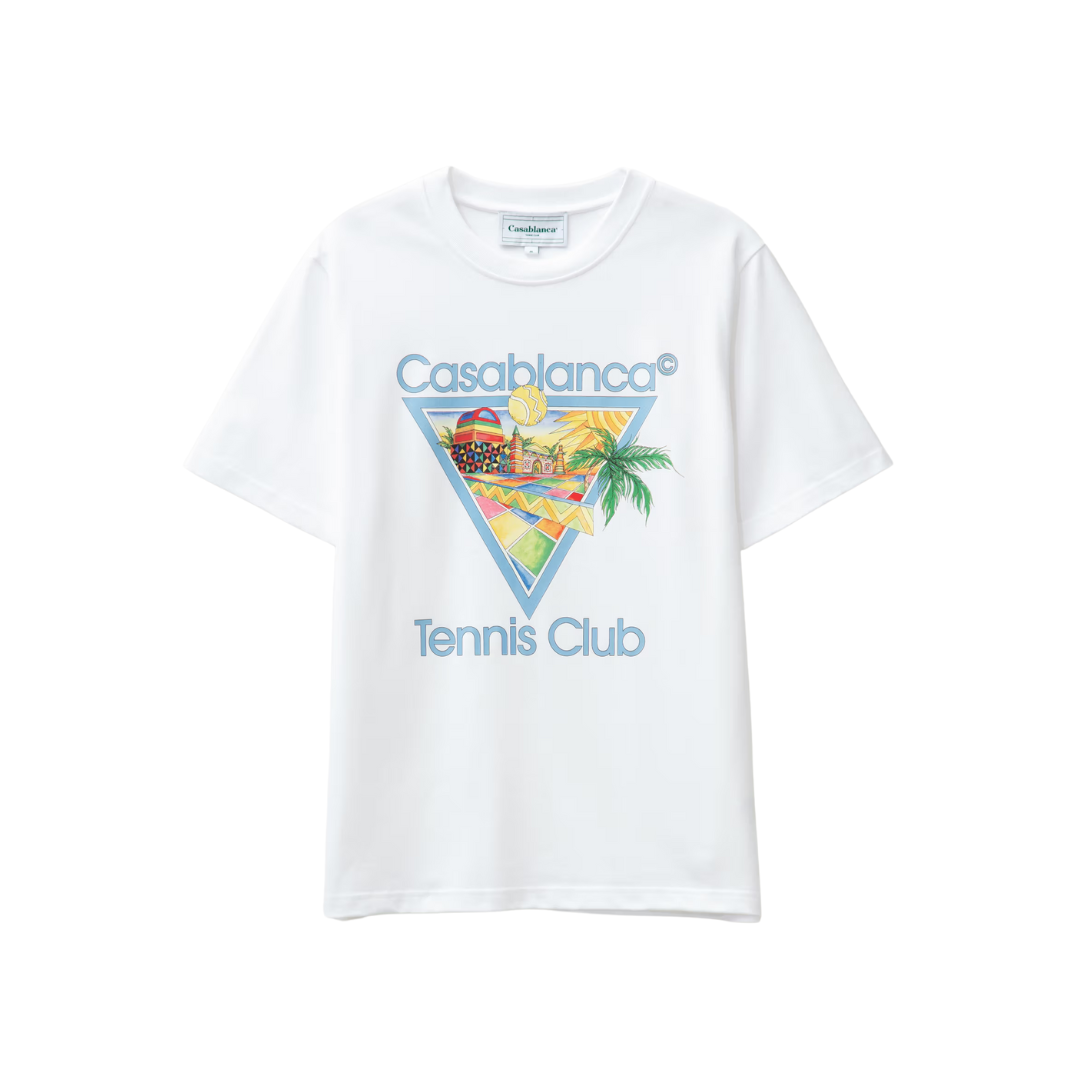 Camiseta Casablanca "Afro Cubism Tennis Club" Branco