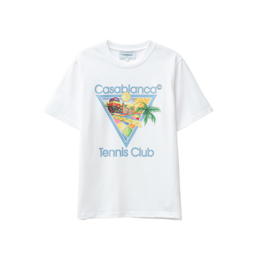 Camiseta Casablanca "Afro Cubism Tennis Club" Branco