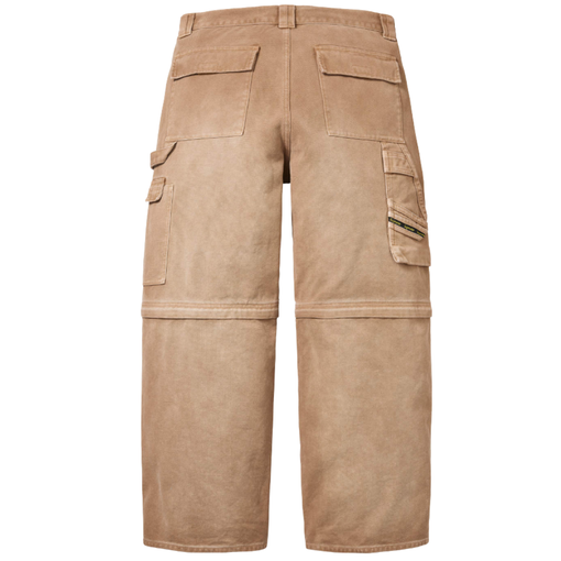 Calça Supreme SS26 "Zip-Off Utility" Bege