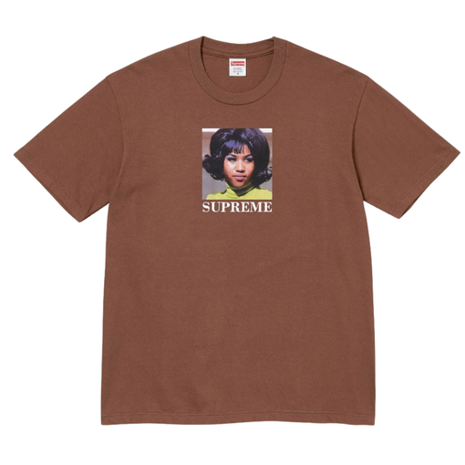 Camiseta Supreme SS26 "Aretha" Marrom