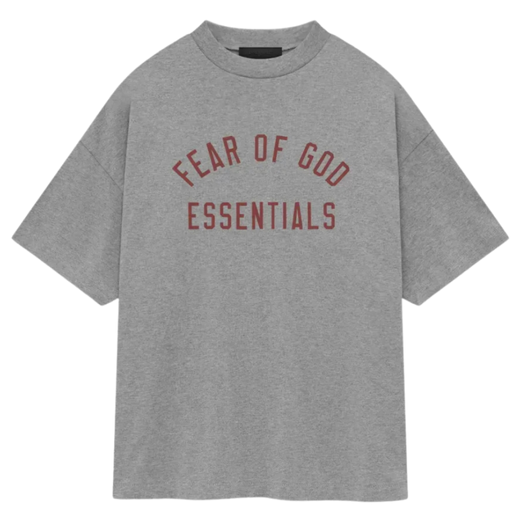 Camiseta Fear of God Essentials Jersey Crewneck Tee "Dark Heather" Cinza