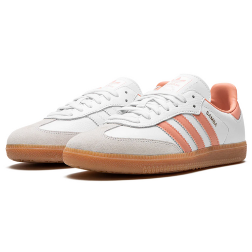 Tênis Nike adidas Samba OG Wmns "White Wonder Clay Gum" Branco