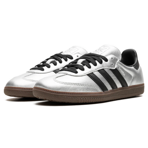 Tênis adidas Samba OG Wmns "Silver Metallic Black Gum" Prata