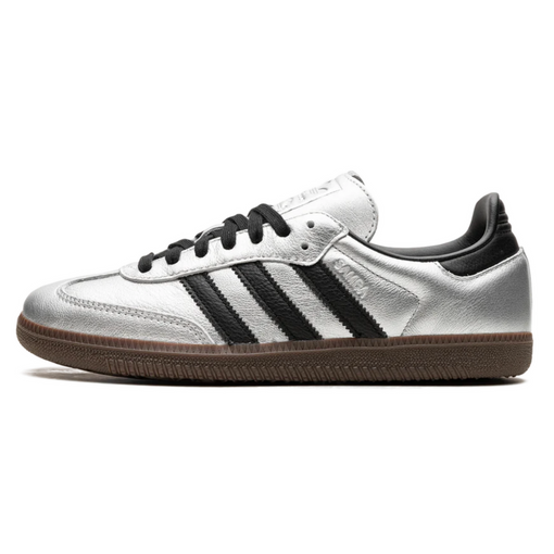 Tênis adidas Samba OG Wmns "Silver Metallic Black Gum" Prata