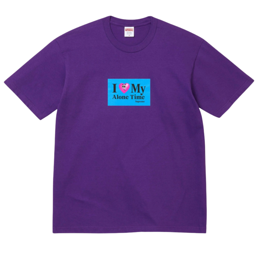 Camiseta Supreme SS26 "Alone Time" Roxo