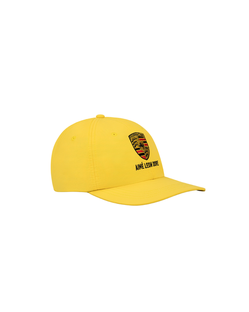 Boné Aimé Leon Dore x Porsche Nylon Logo "Aspen Gold" Amarelo