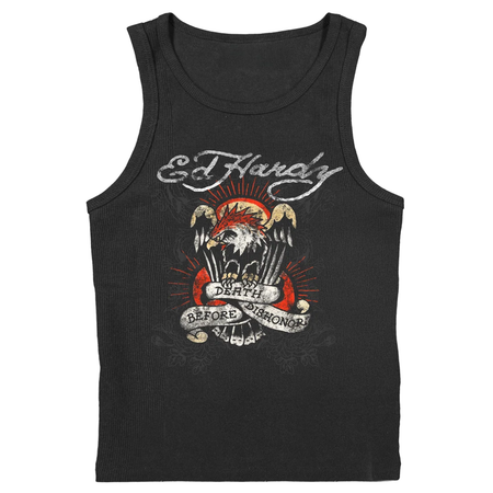 Regata Ed Hardy x Matue Death Before Dishonor Masculino "Black" Preto