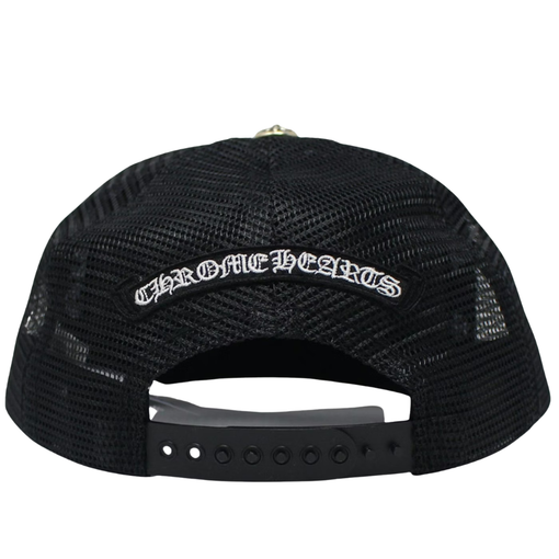 Boné Chrome Hearts "Eyechart" Branco e Vermelho