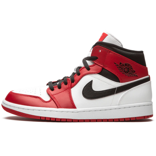 Tênis Nike Air Jordan 1 Mid "Chicago 2020" Branco/Vermelho