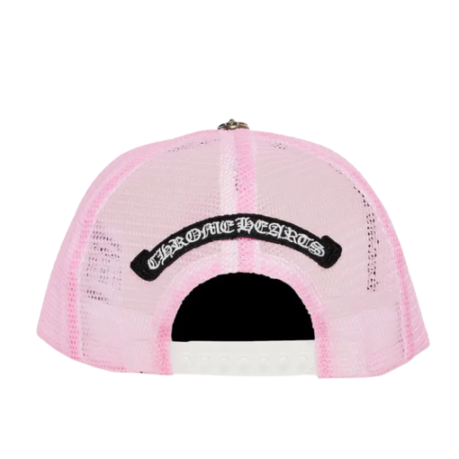 Boné Chrome Hearts "Matty Boy Sex Records Horse Shoe Trucker Hat" Rosa/Branco