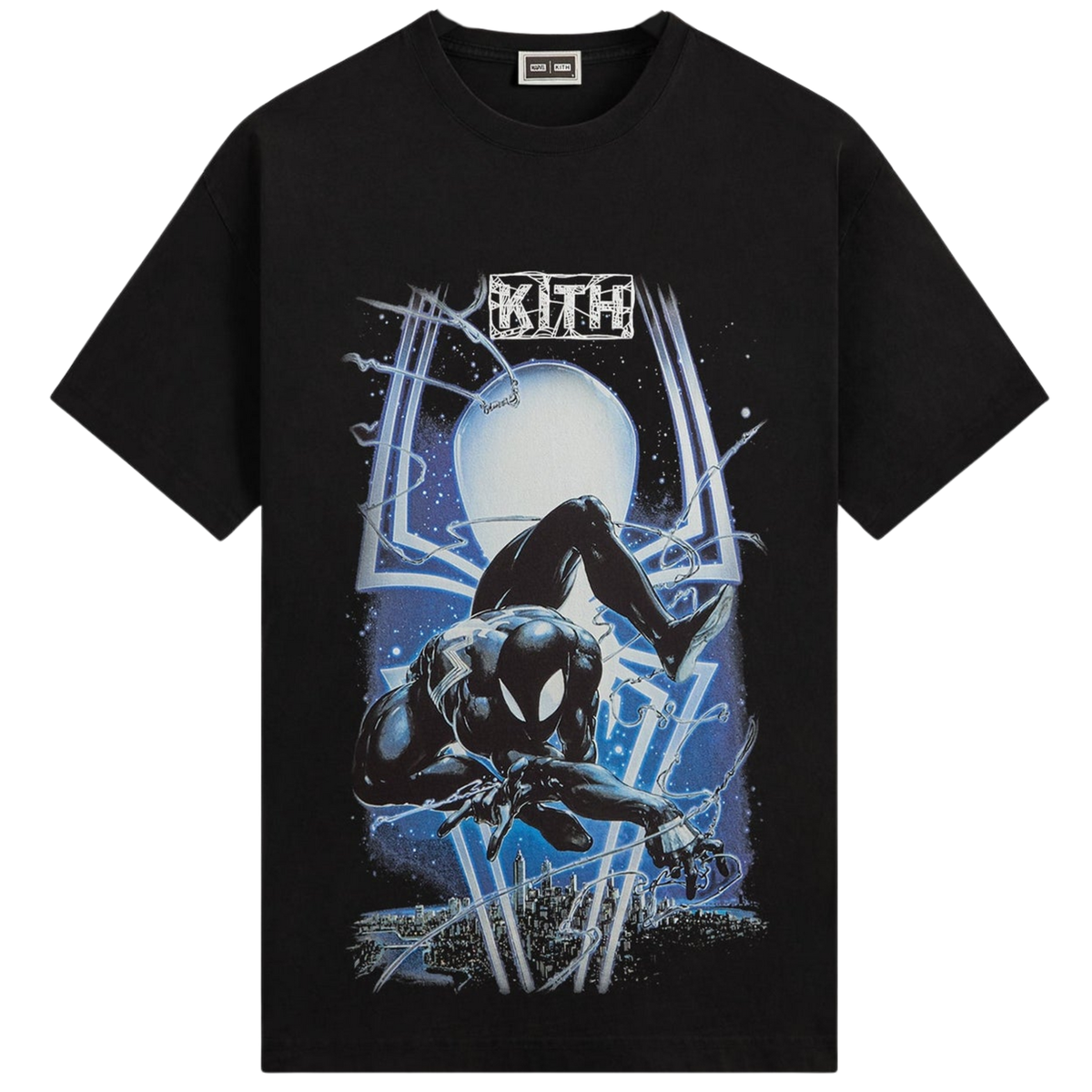 Camiseta Kith x Capcom Marvel vs. Capcom Collection Symbiote Spiderman  Vintage "Black" Preto
