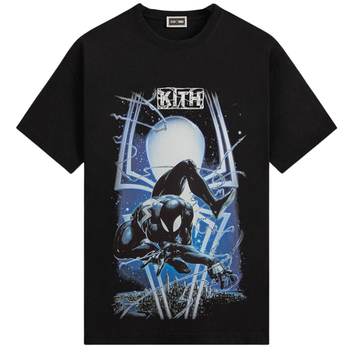 Camiseta Kith x Capcom Marvel vs. Capcom Collection Symbiote Spiderman  Vintage "Black" Preto