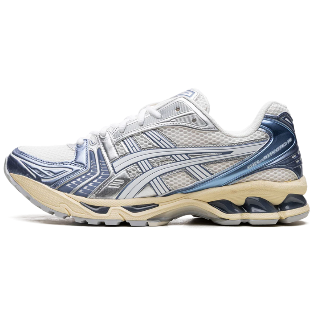Tênis Asics Gel-Kayano 14 "Cream Metallic Blue" Bege/Azul