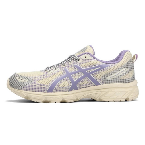 Tênis Asics Gel-Venture 6 x Story mfg. "Vanilla Violet Quartz Gingham" Roxo