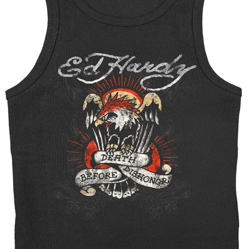 Regata Ed Hardy x Matue Death Before Dishonor Masculino "Black" Preto