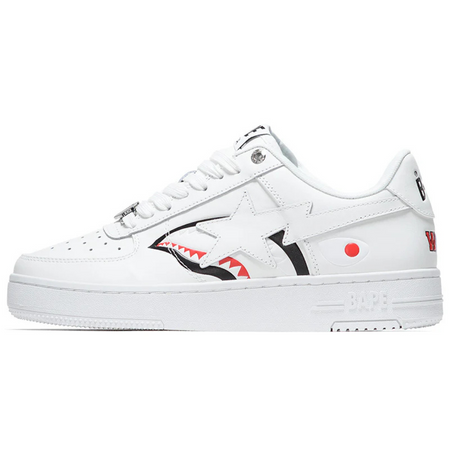 Tênis A Bathing Ape Bape Sta "Low Shark Pack" Branco