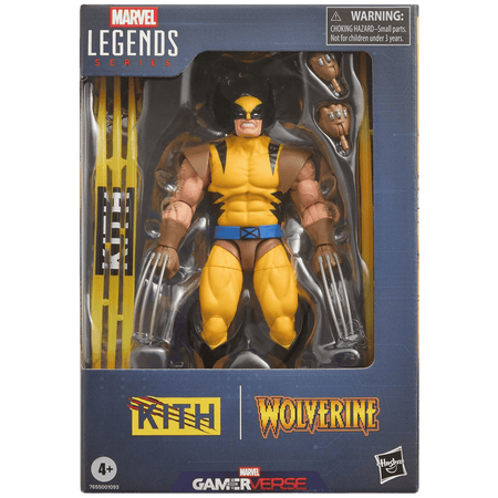 Boneco Kith x Capcom Marvel vs. Capcom Collection for Hasbro Legends Wolverine Gamerverse Player 2 Figure "Yellow" Amarelo