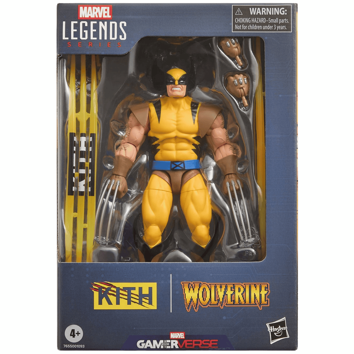 Boneco Kith x Capcom Marvel vs. Capcom Collection for Hasbro Legends Wolverine Gamerverse Player 2 Figure "Yellow" Amarelo