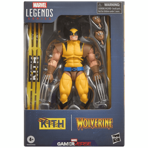 Boneco Kith x Capcom Marvel vs. Capcom Collection for Hasbro Legends Wolverine Gamerverse Player 2 Figure "Yellow" Amarelo