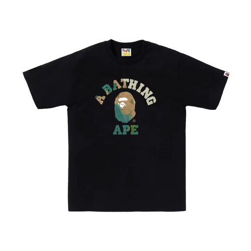 Camiseta Bape "Tie Dye College" Preto