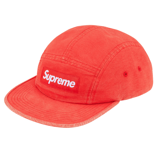 Boné Supreme SS26 "Canvas Camp Cap" Vermelho