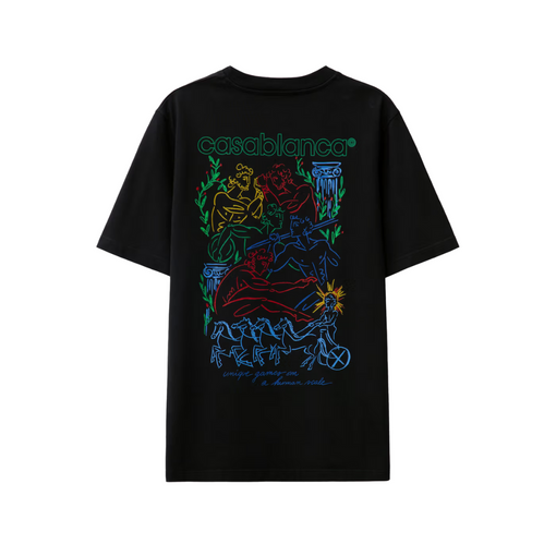 Camiseta Casablanca "Pentathlon Screen Printed " Preto