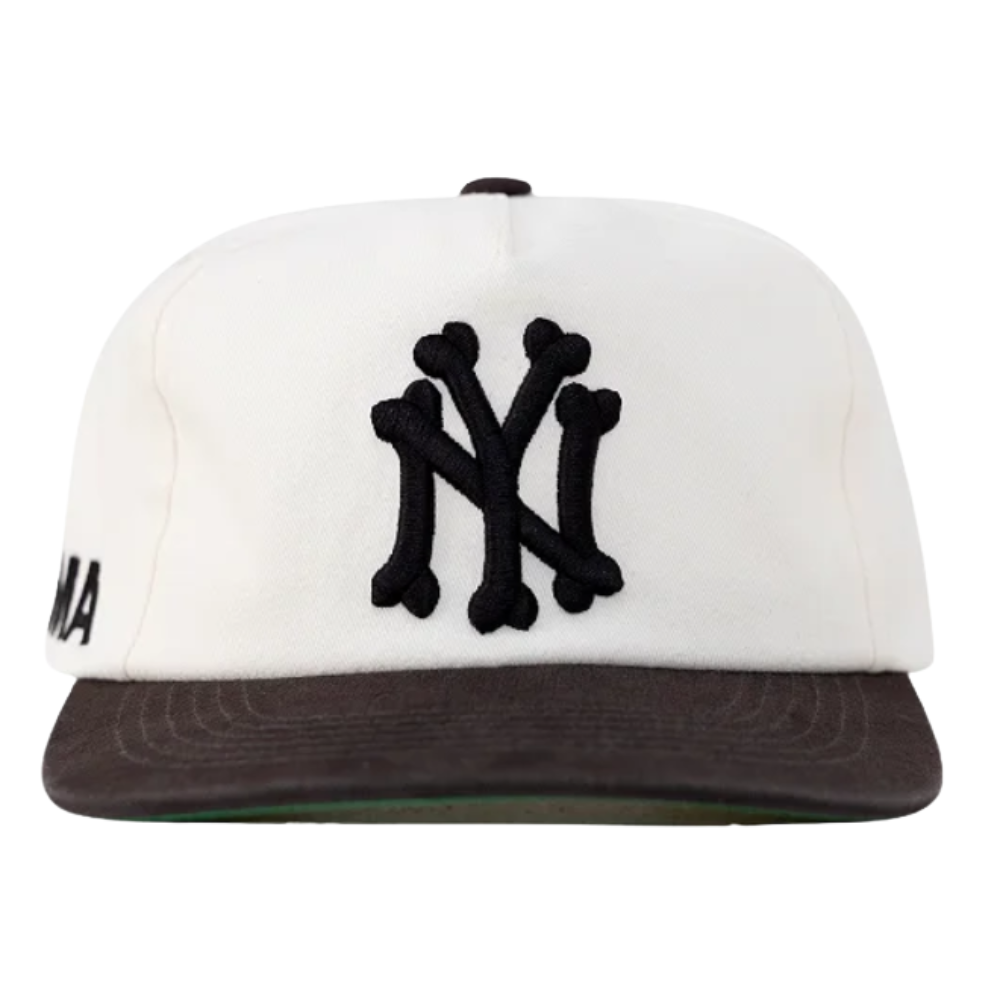 Boné Oma Design NY NY Bones Hat "Cookie & Cream" Creme/Marrom